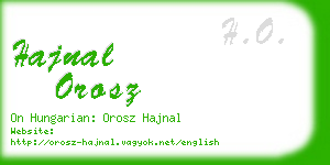 hajnal orosz business card